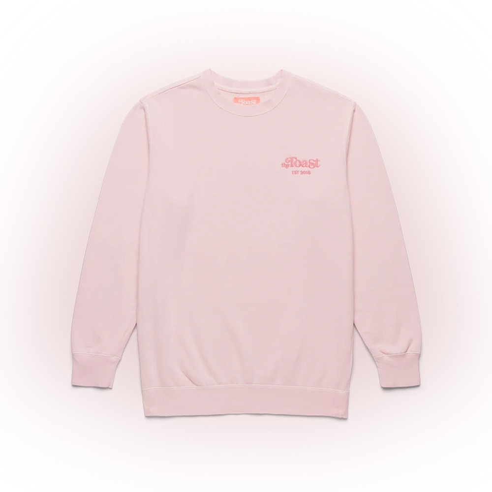 The Toast Logo Crewneck Soft Pink